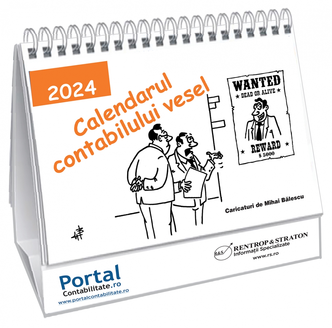 Calendarul Contabilului Vesel 2024! Contine 12 caricaturi senzationale