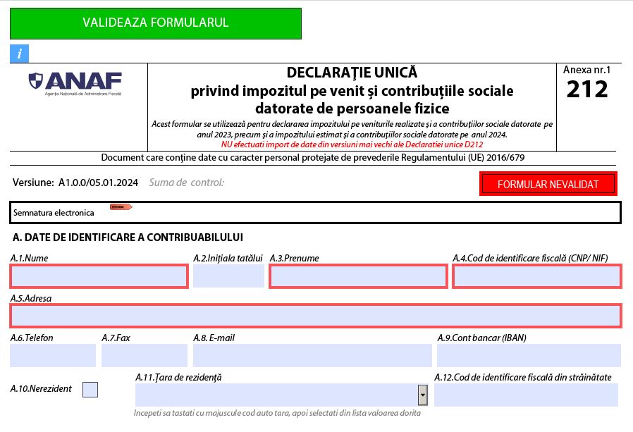 Descarca Declaratia unica 2024 - ultima versiune!