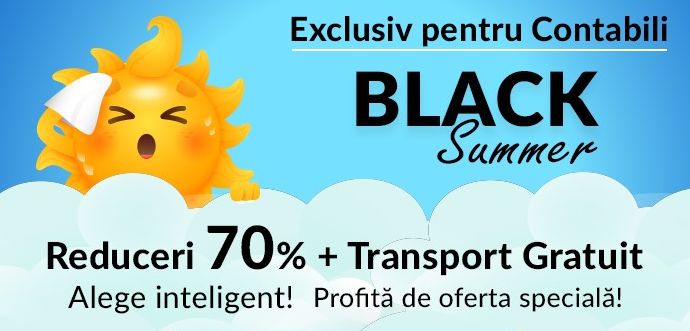 A inceput BLACK SUMMER! Reduceri de pana la 70% si Transport GRATUIT pentru produsele tale preferate
