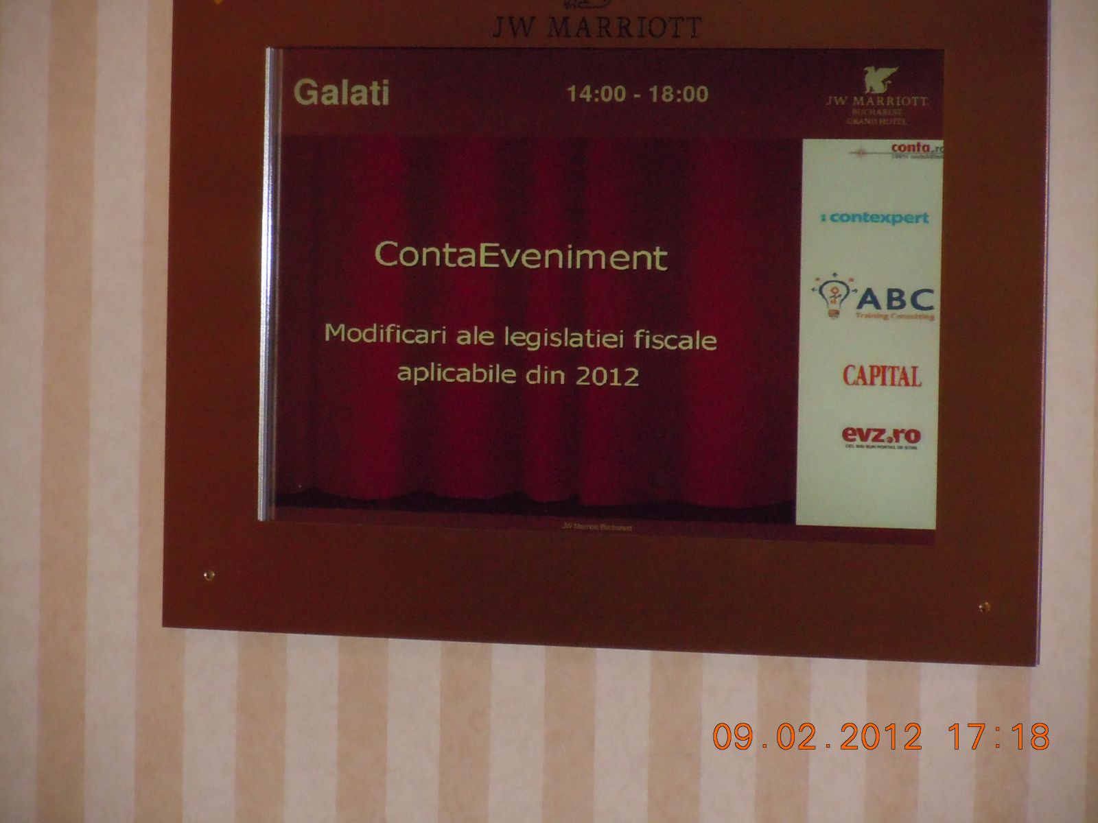 ContaEveniment 9 feb 2012